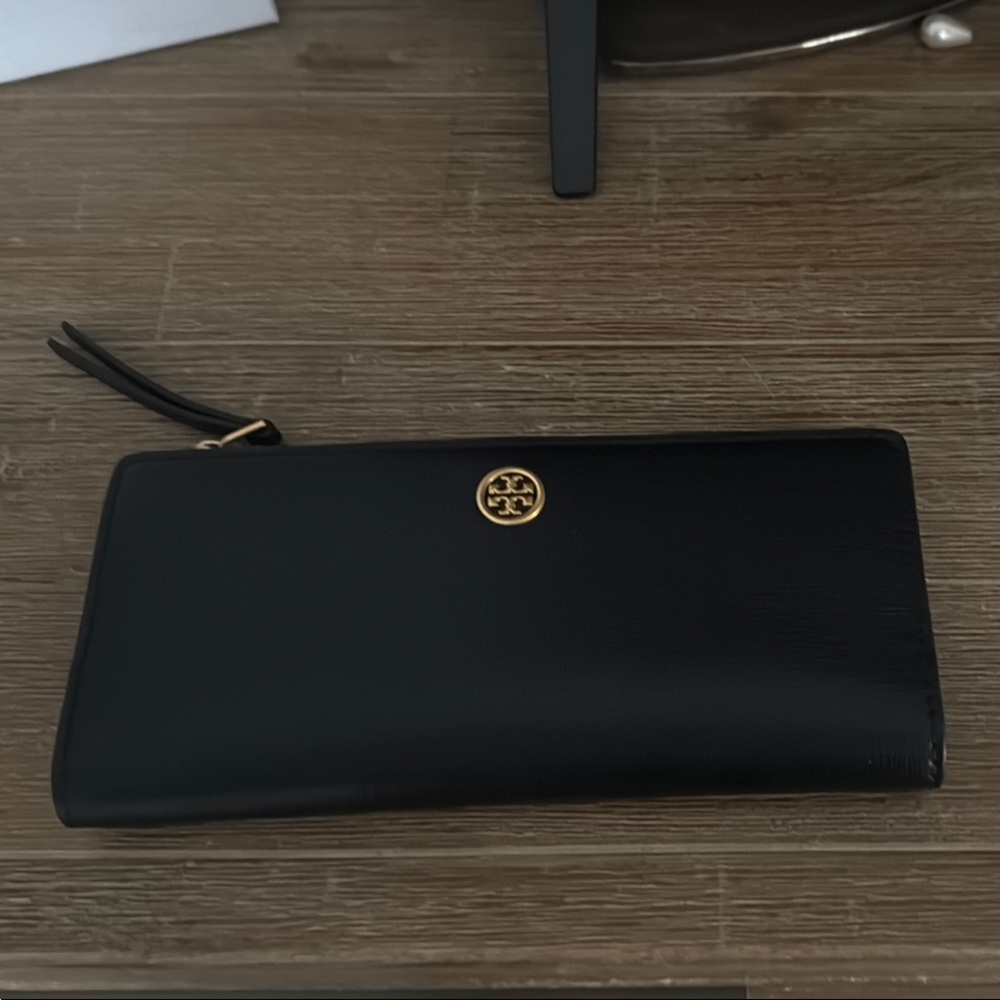 Tory Burch Black Leather Clutch